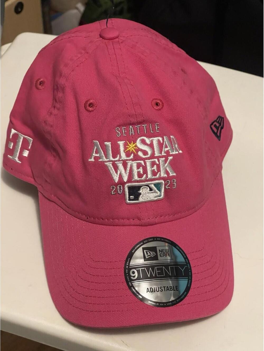 2023 MLB All-Star Game Hat Seattle Mariners Adjustable Pink T-Mobile Edition NEW